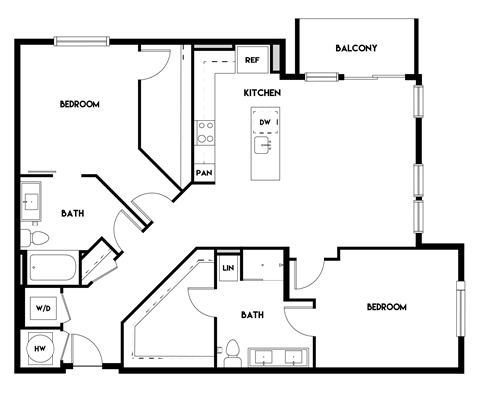 2BR 2BA_1323 SF at The Cosmopolitan, Tulsa, 74119